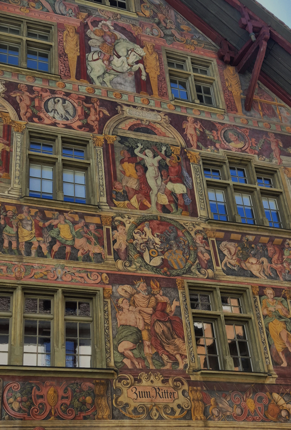 Façade peinte à Schaffhouse